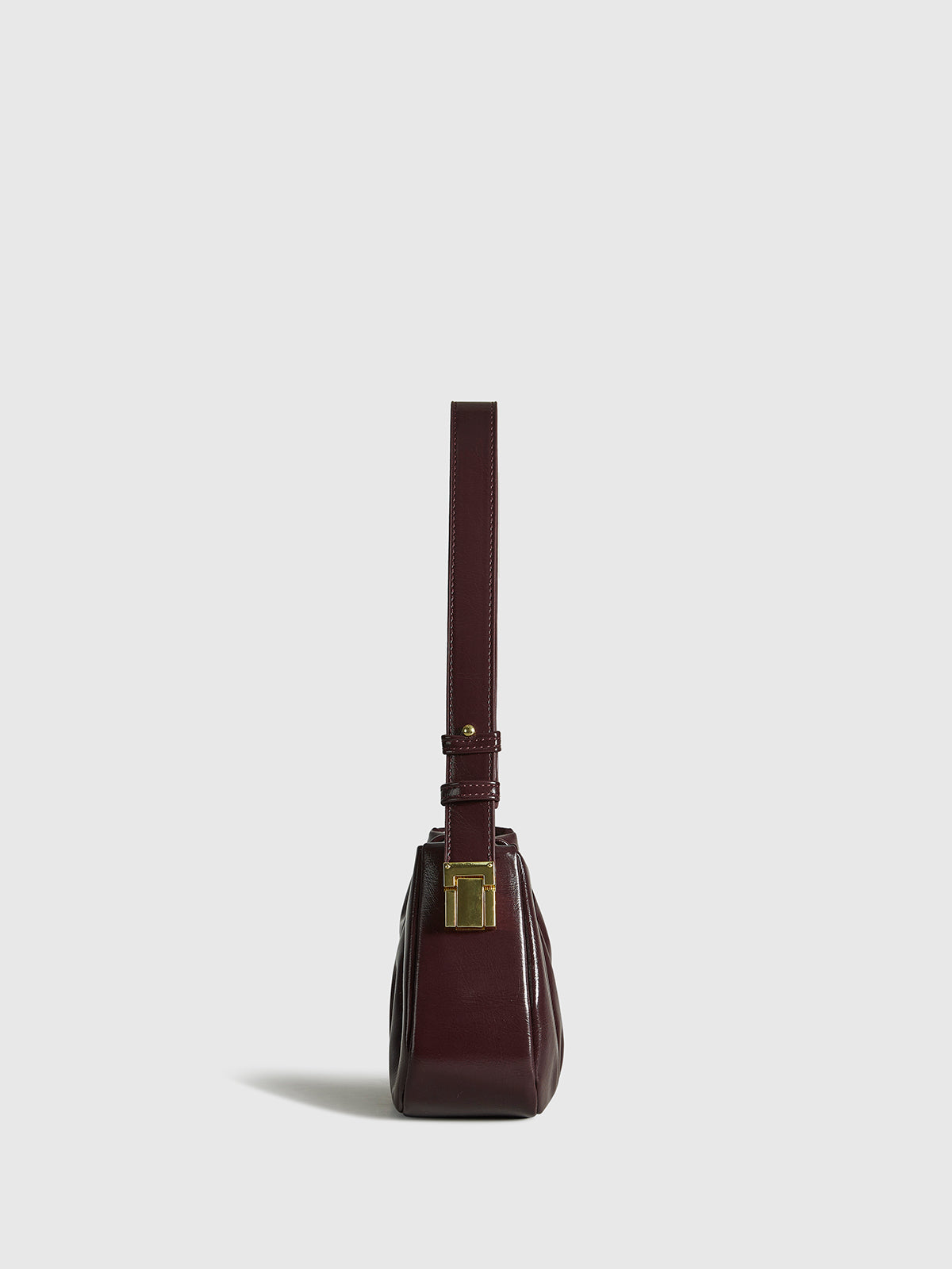 Borsa a Spalla Pieghettata Retro Celeste