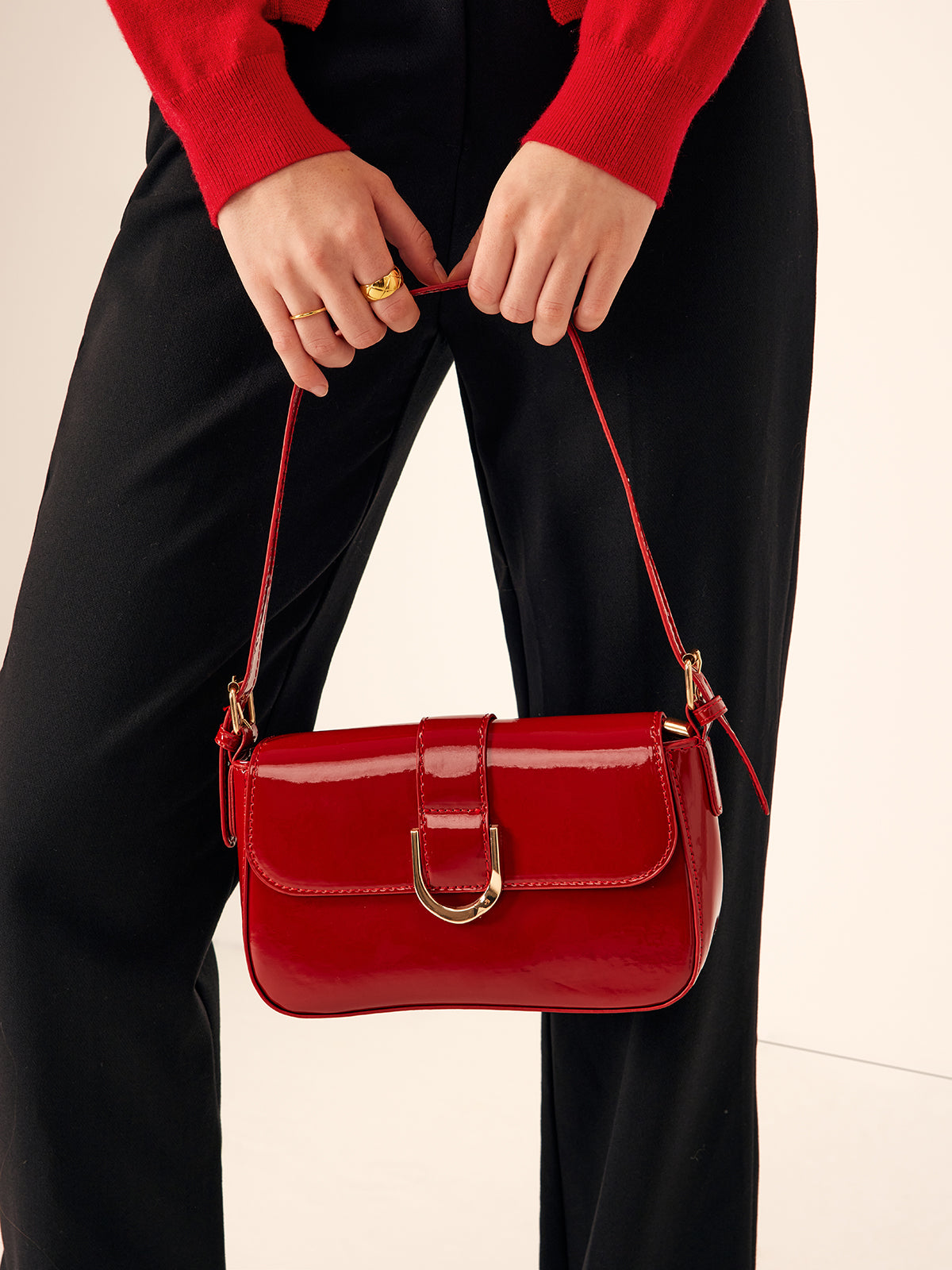 Borsa a Spalla Aurelle Glossy